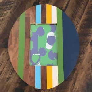 Anthropologie wood inlay picture frame